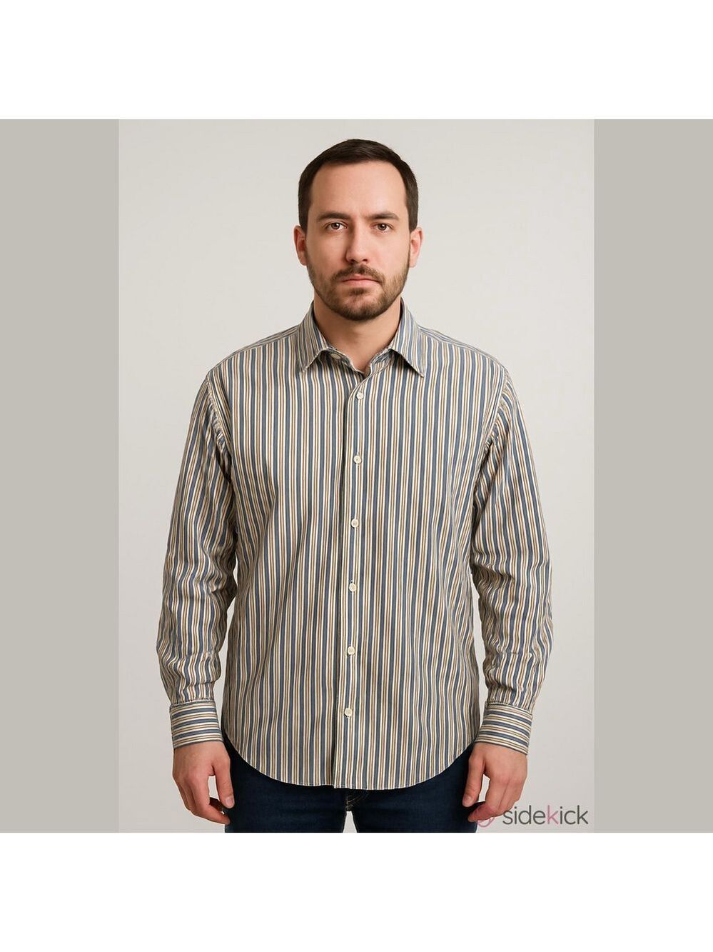 Boss by Hugo Boss Men’s Dress shirt, SZ 46/18, PTP 29”, Length 32” Approx.